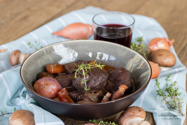 Boeuf Bourguignon – Schnellmalgekocht