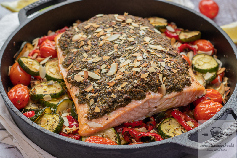 Lachs Mit Pestokruste – Schnellmalgekocht