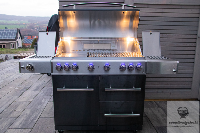 Gasgrill Das Erste Mal In Betrieb Nehmen ALLGRILL Chef XL Gasgrill Testbericht – schnellmalgekocht